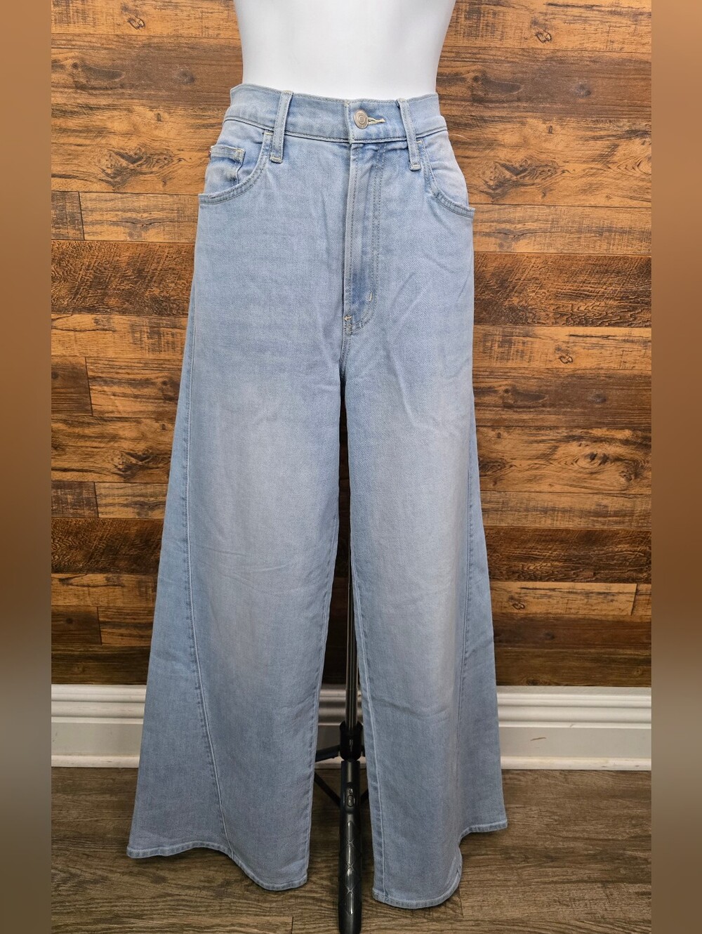 Hudson Jaime Jeans Light Wash Wide Leg High-Rise Jeans